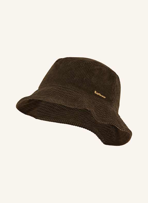 Barbour Bucket-Hat EBBERSTON aus Cord OLIV