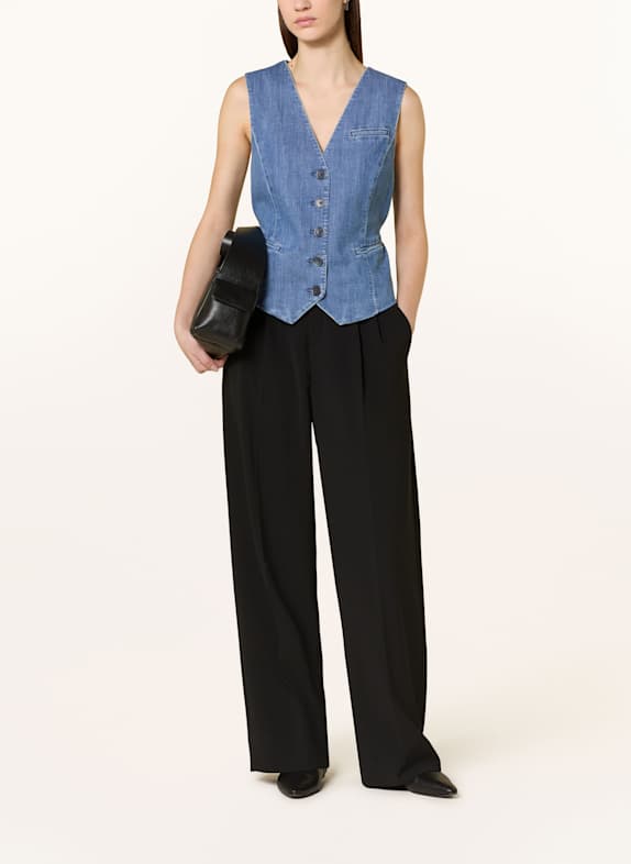 MARC AUREL Blazerweste in Jeansoptik HELLBLAU