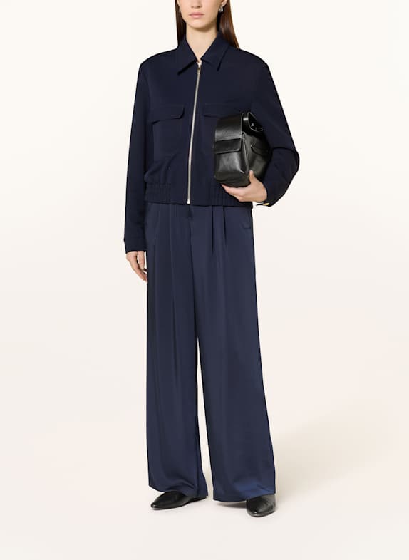 MARC AUREL Marlene-broek van satijn DONKERBLAUW