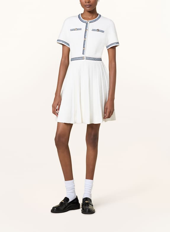 maje Plisseekleid ECRU