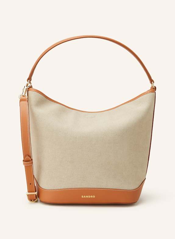 SANDRO Umhängetasche BEIGE/ CAMEL