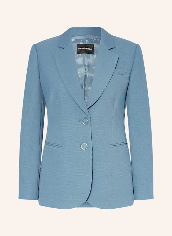 EMPORIO ARMANI Piqué-Blazer BLAU