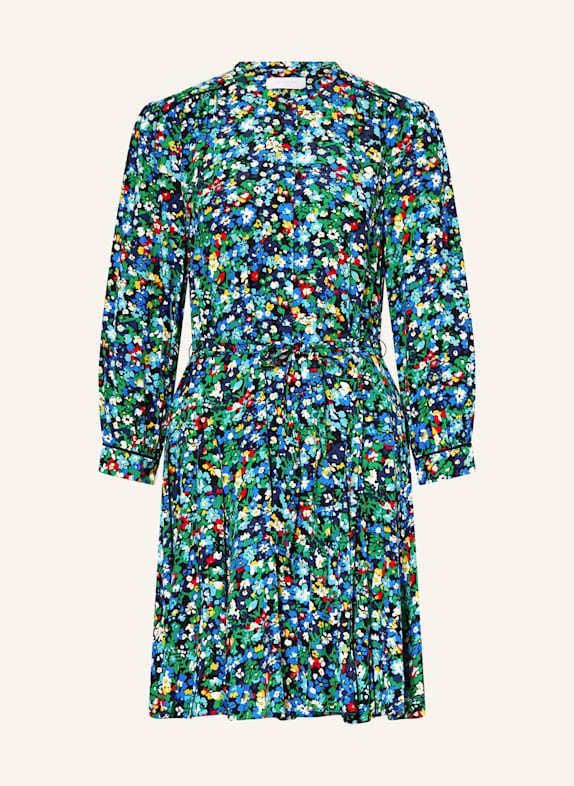 HOBBS Kleid ISADORA mit 3/4-Arm DUNKELBLAU/ GRÜN/ ROT