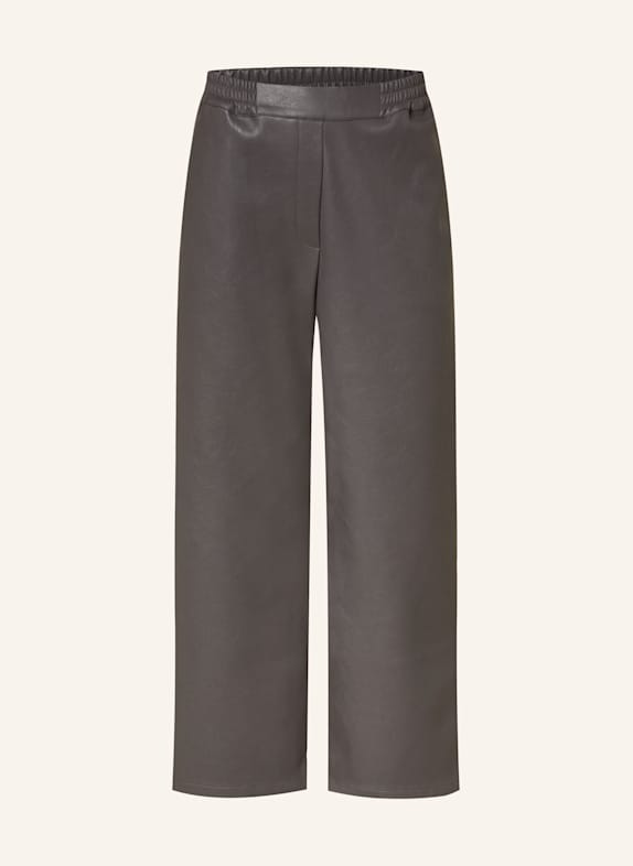 Princess GOES HOLLYWOOD 7/8-Hose in Lederoptik DUNKELGRAU