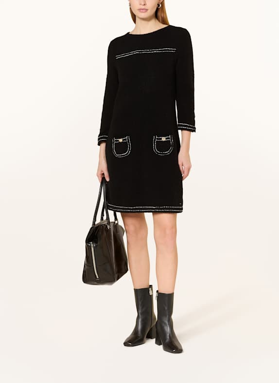 Princess GOES HOLLYWOOD Frottee-Kleid SCHWARZ