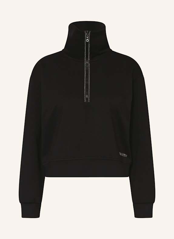 Princess GOES HOLLYWOOD Cropped Sweatshirt mit Schmucksteinen SCHWARZ