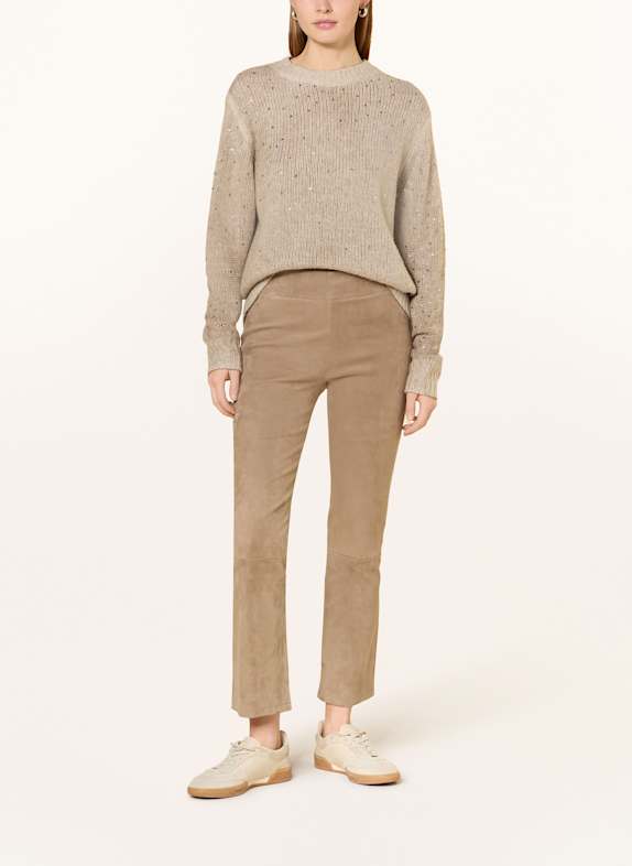 Princess GOES HOLLYWOOD Sweater with decorative gems BEIGE