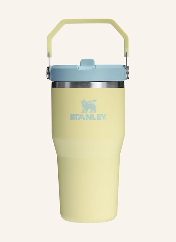 STANLEY Thermal mug THE ICEFLOW™ FLIP STRAW 2.0 LIGHT YELLOW/ TURQUOISE