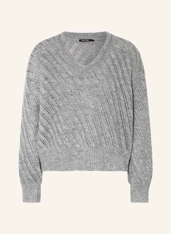 MARC AUREL Pullover mit Pailletten GRAU