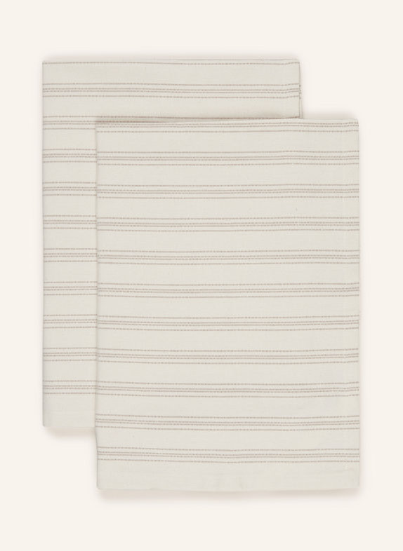 BROSTE COPENHAGEN 2er-Set Geschirrtücher KARL CREME/ TAUPE