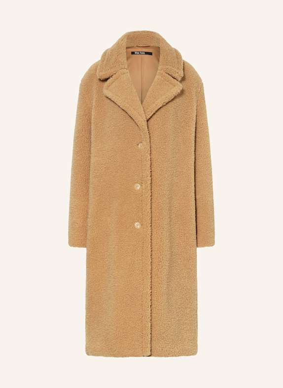 MARC AUREL Teddyfell-Mantel CAMEL
