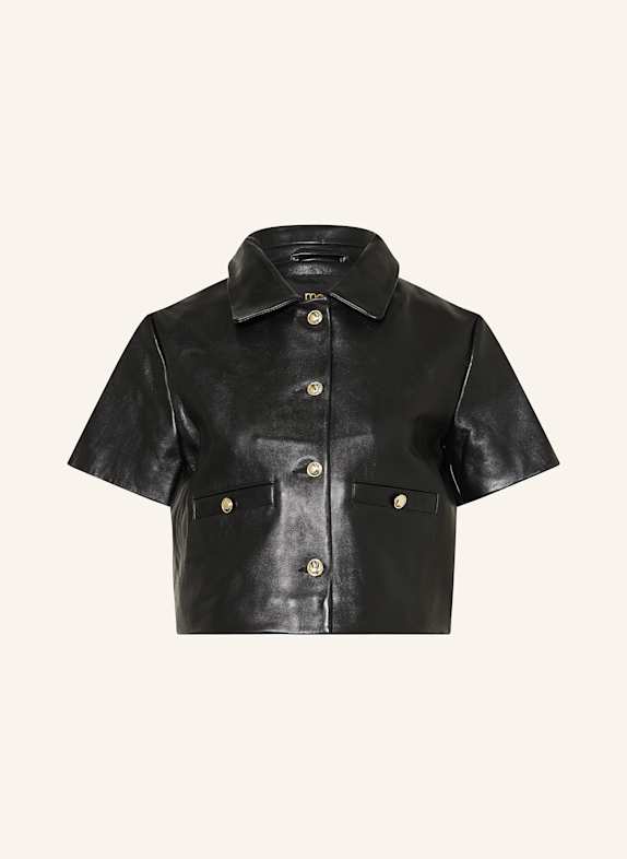 maje Lederjacke SCHWARZ