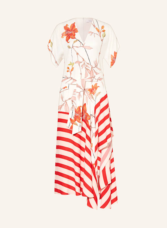 REISS Kleid ALICIA CREME/ ROSÉ/ ORANGE