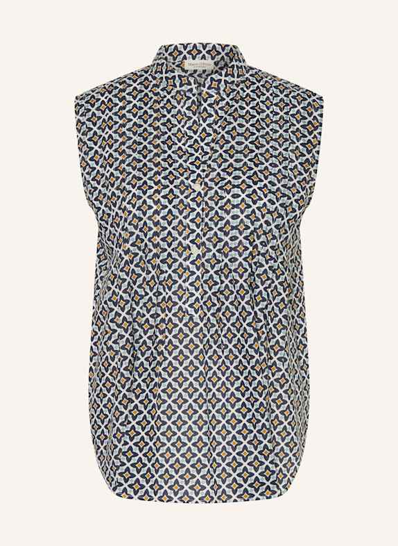 Marc O'Polo Blusentop WEISS/ DUNKELBLAU/ DUNKELGELB