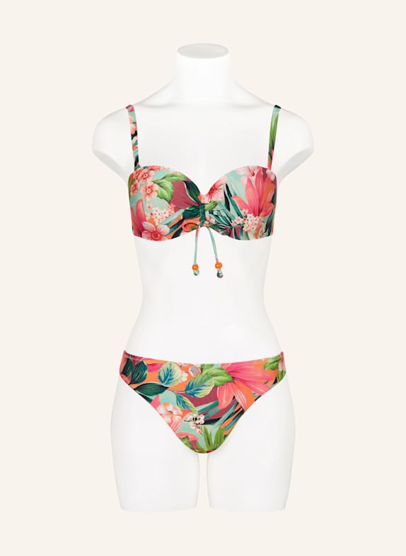 MARIE JO Bikini top met beugels NORMA JEANNE ROZE / ORANJE / GROEN