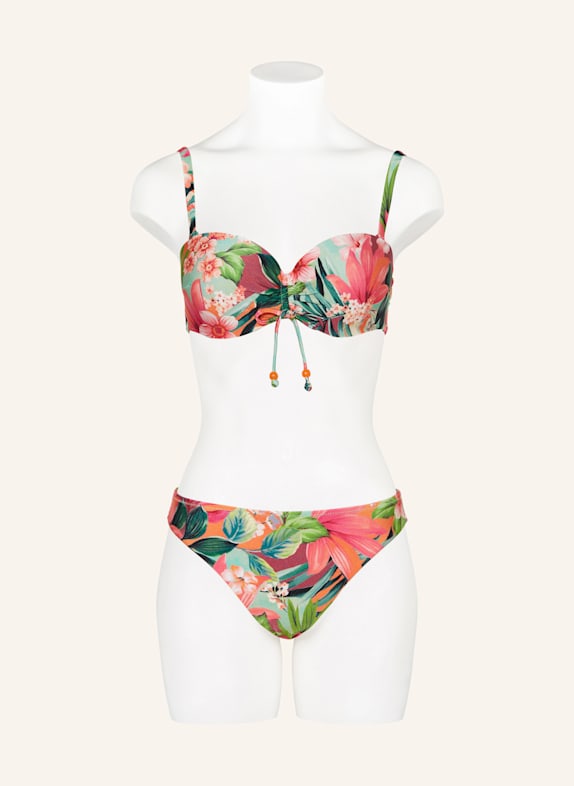 MARIE JO Slip de bikini basic NORMA JEANNE ROZ / PORTOCALIU / VERDE