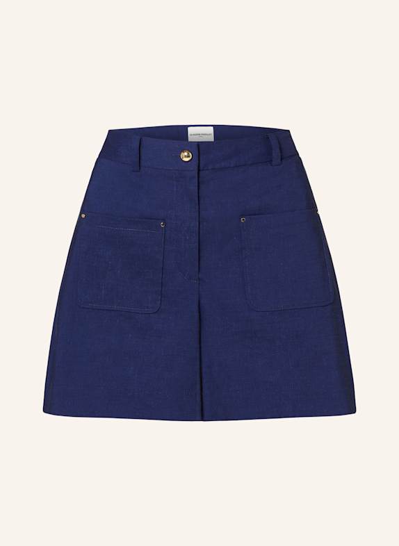 CLAUDIE PIERLOT Shorts mit Leinen DUNKELBLAU
