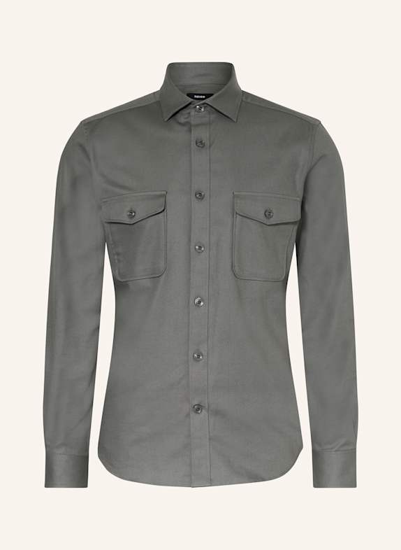 REISS Overshirt WHISPER DUNKELGRÜN