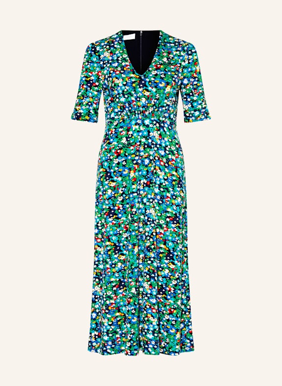 HOBBS Jerseykleid CORALIE DUNKELBLAU/ GRÜN/ WEISS