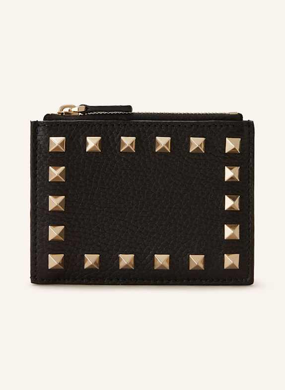 VALENTINO GARAVANI Geldbörse ROCKSTUD mit Nieten SCHWARZ