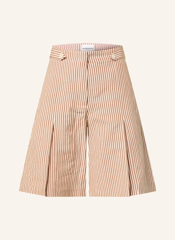 CLAUDIE PIERLOT Bermudas mit Leinen BEIGE/ BRAUN
