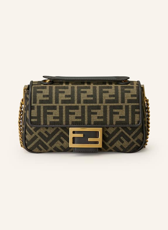 FENDI Schultertasche BAGUETTE BRAUN/ HELLBRAUN