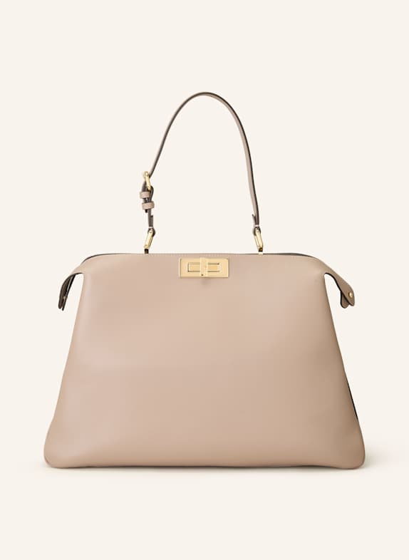 FENDI Handbag PEEKABOO SOFT LARGE TAUPE