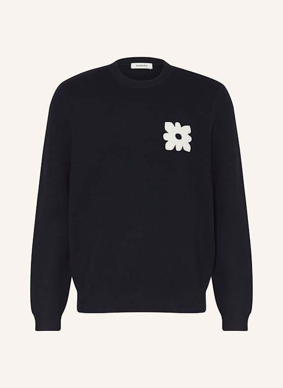SANDRO Pullover DUNKELBLAU