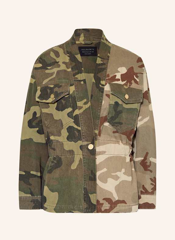ALLSAINTS Jeansjacke AMELIA BRAUN/ CREME/ HELLBRAUN