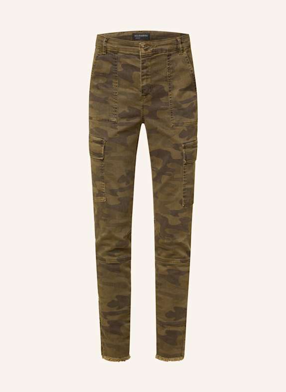 ALLSAINTS Jeansy bojówki DURAN 5046 CAMO GREEN
