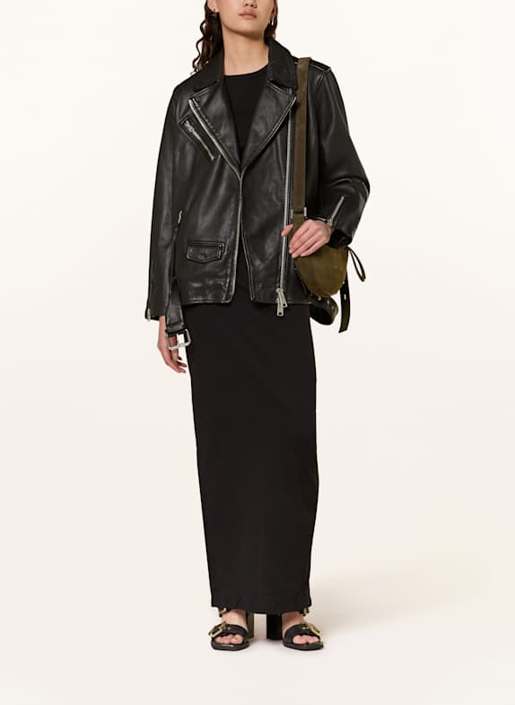 ALLSAINTS Kurtka skórzana BILLIE BIKER CZARNY