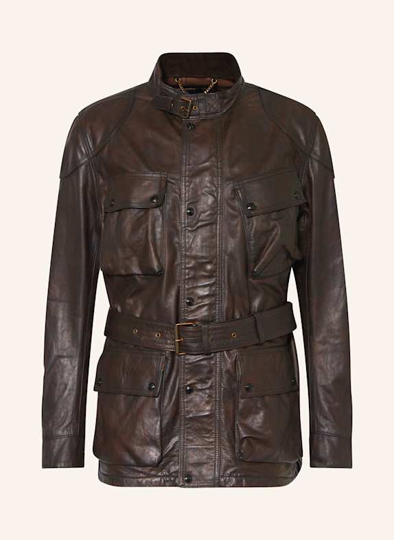 BELSTAFF TRACK RACER leather jacket BLACK
