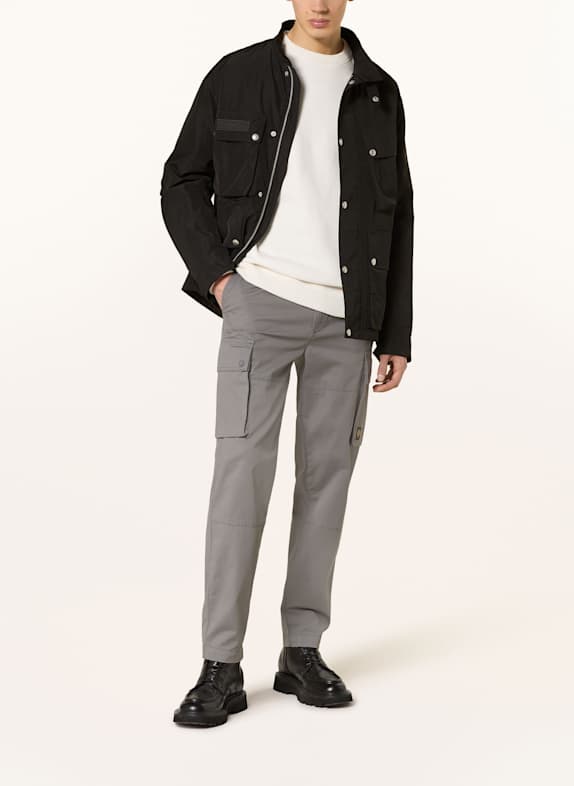 BELSTAFF Cargo kalhoty ROUTE Extra Slim Fit ŠEDÁ