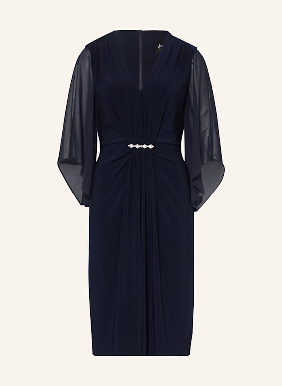 Joseph Ribkoff SIGNATURE Kleid mit 3/4-Arm und Schmucksteinen DUNKELBLAU
