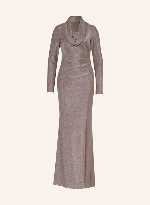 Joseph Ribkoff SIGNATURE Abendkleid mit Glitzergarn TAUPE