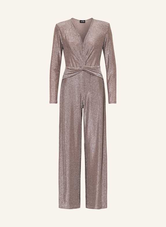 Joseph Ribkoff SIGNATURE Jumpsuit mit Glitzergarn TAUPE