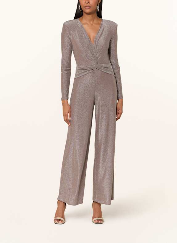 Joseph Ribkoff SIGNATURE Jumpsuit mit Glitzergarn TAUPE