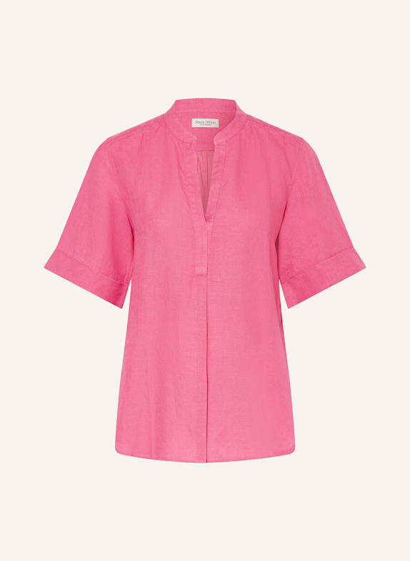 Marc O'Polo Blusenshirt im Materialmix mit Leinen PINK