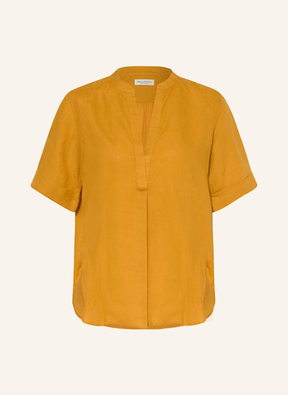 Marc O'Polo Blusenshirt aus Leinen DUNKELGELB