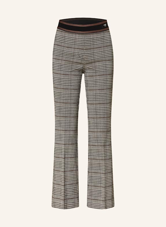 CAMBIO 7/8-Hose FRANCOISE ECRU/ SCHWARZ/ BRAUN