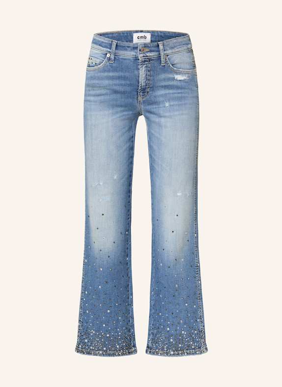 CAMBIO FRANCESA jeans with gemstone trim 5160 cozy modern distressed