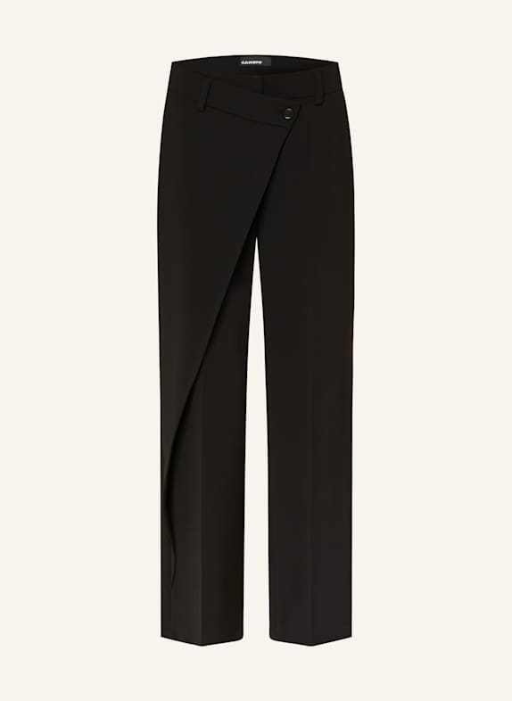 CAMBIO Wide leg trousers ANAIS BLACK