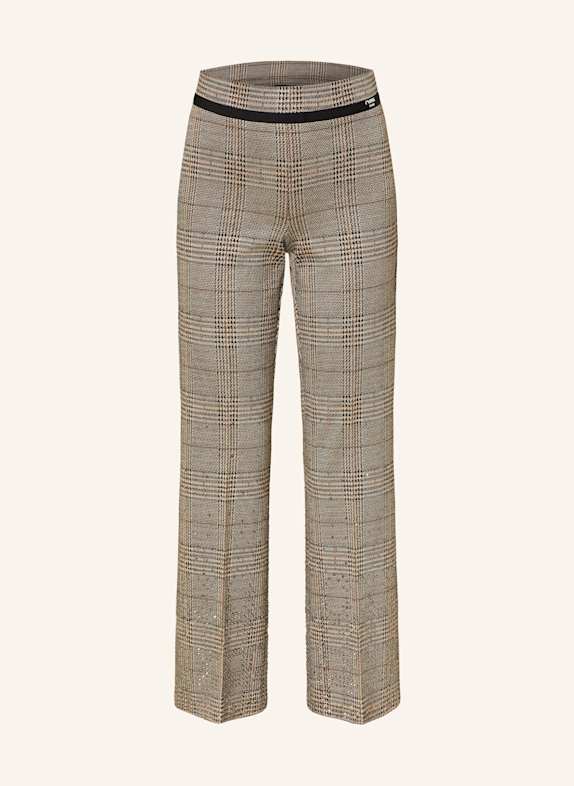 CAMBIO Hose FAITH mit Schmucksteinen SCHWARZ/ BRAUN/ GOLD
