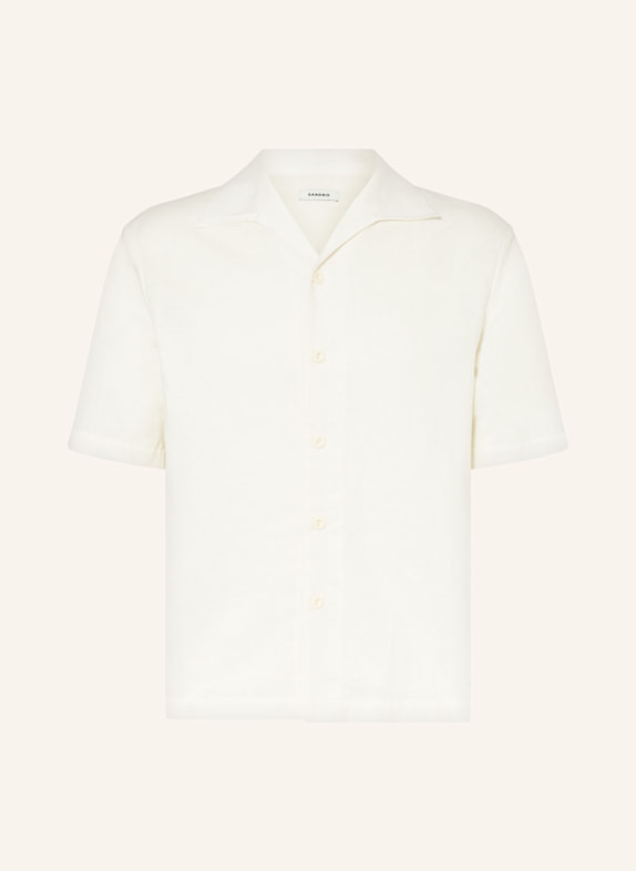 SANDRO Resorthemd Slim Fit mit Leinen ECRU