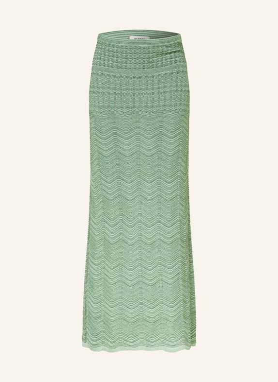 SANDRO Strickrock mit Glitzergarn MINT