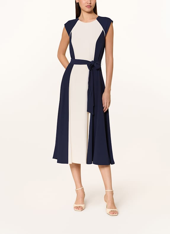 HOBBS Kleid ANDREA DUNKELBLAU / ECRU