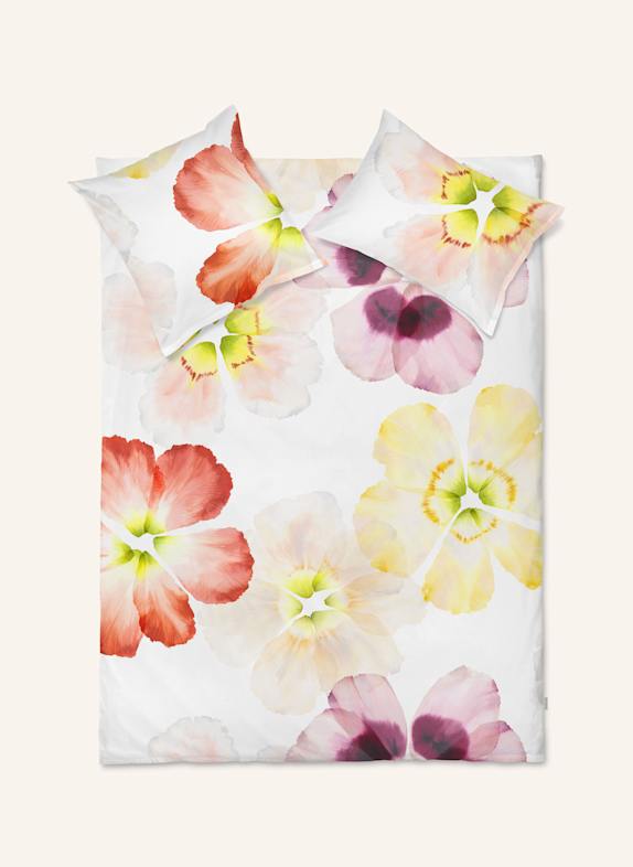 SCHLOSSBERG Bettbezug AURORA WEISS/ ORANGE/ FUCHSIA