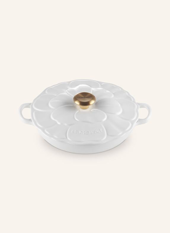 LE CREUSET Gourmet-Profitopf BLUME WHITE