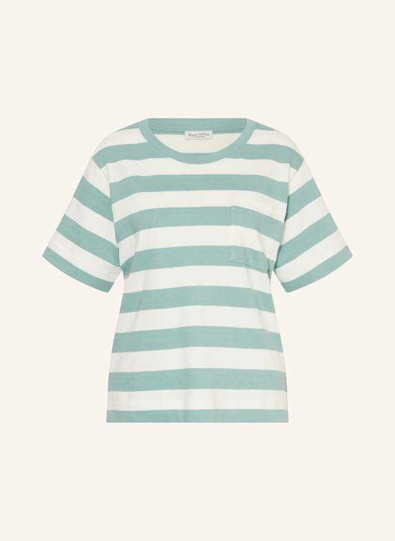 Marc O'Polo T-Shirt WEISS/ TÜRKIS