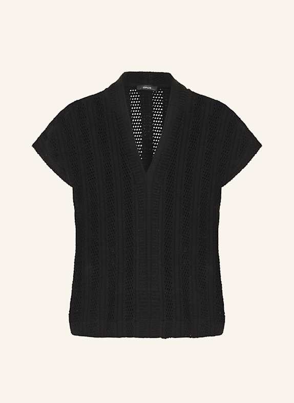 OPUS Strickshirt SANIELA SCHWARZ